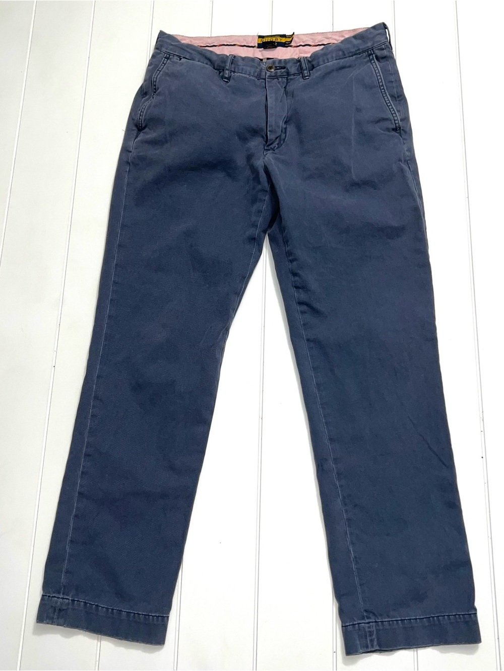 Rugby Ralph Lauren Men’s Blue Chino Pants 33x32 Discontinued Preppy